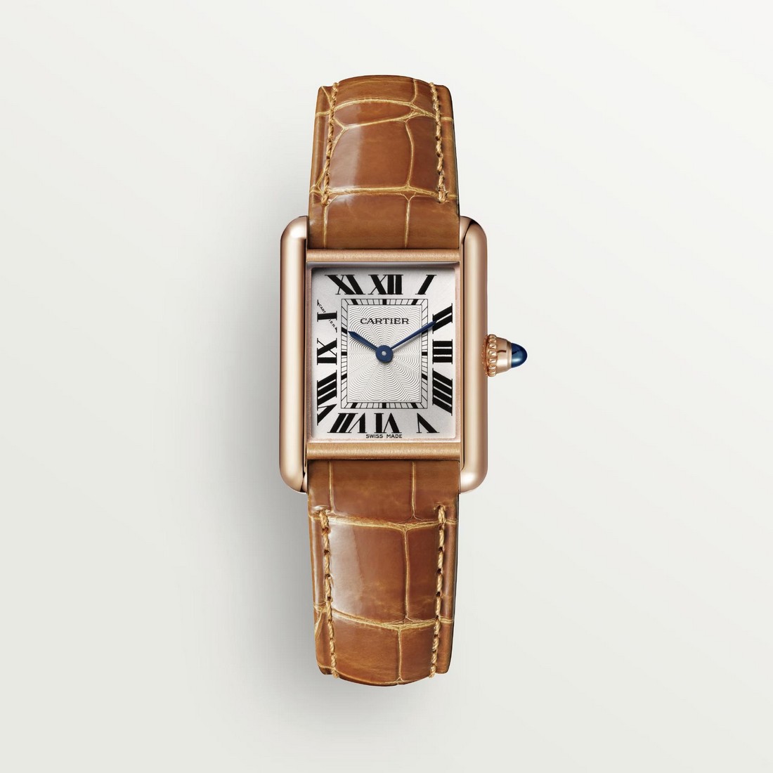 Đồng Hồ Cartier Tank Louis Cartier Small Watch Nữ Nâu Xám